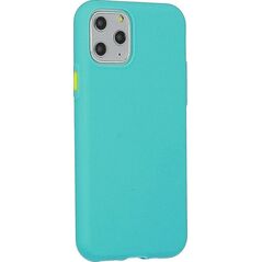 Mocco Soft Cream Silicone Back Case for Apple iPhone 12 / 12 Pro Green