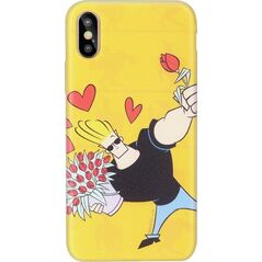 Cartoon Network Johnny Bravo Silicone Case for Apple iPhone XR Love