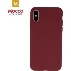 Mocco Ultra Slim Soft Matte 0.3 mm Silicone Case for Apple iPhone 11 Pro Max Dark Red