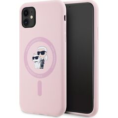 Etui Karl Lagerfeld Silicone             Karl&Choupette MagSafe do iPhone 11 różowy