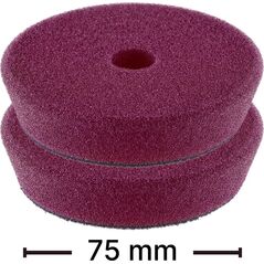 Purple polishing sponge FLEX PP-M D75 VE, 2pcs
