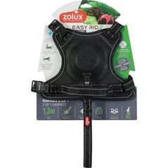 Zolux Szelki ze smyczą automatyczną Easyride XL czarne