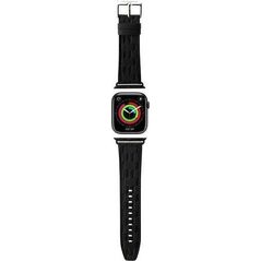 Karl Lagerfeld Pasek KLAWLSAKLHPK Apple Watch 42/44/45/49mm czarny/black strap Saffiano Monogram
