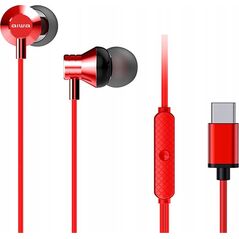 Słuchawki AIWA douszne ESTM-50USB-C/RD czerwone