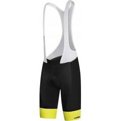 Spodenki rowerowe zeroRH+ Hero black-white-acid yellow - XL