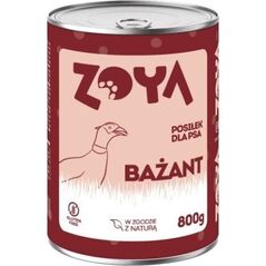 ZOYA Bażant  puszka - Karma mokra dla psów - 800g