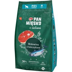 Pan Mięsko Z Ziołami Wołowina z tuńczykiem (dorosły) chrupki S 9kg