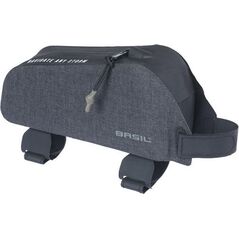 Torba na ramę BASIL NAVIGATOR STORM, Paski Velcro, 0,8L, Wodoodporna, Czarna (NEW 2025)