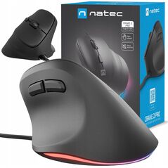 ΚΑΘΕΤΟ ΠΟΝΤΙΚΙ Natec CRAKE 2 PRO 12800DPI ΜΑΥΡΟ ΠΡΟΓΡΑΜΜΑΤΙΖΟΜΕΝΟ ΟΠΤΙΚΟ