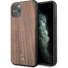Mercedes Mercedes MEHCN58VWOLB iPhone 11 Pro hard case brązowy/brown Wood Line Walnut