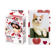 Fujifilm Color Instax Mini Instant Φιλμ (10 Exposures) Heart Sketch (16799926) (FJM16799926) έως 12 άτοκες Δόσεις
