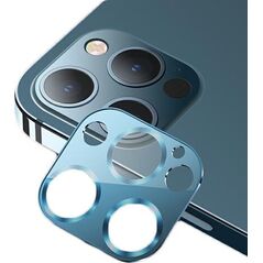 Usams USAMS Camera Lens Glass iPhone 12 Pro Max metal niebieski/blue BH707JTT04 (US-BH707)