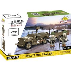 COBI HC WWII Willys MB_Trailer 200kl 3132
