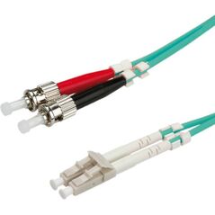 Roline Patchcord światłowodowy, 50/125um, LC-ST, OM3, 5m, turkusowy (21.15.8725)