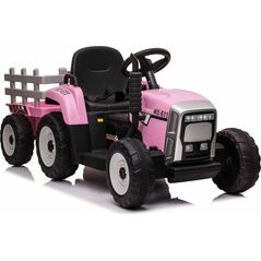 Import SUPER-TOYS SUPER TRAKTOR BLOW - NA AKUMULATOR Z PRZYCZEPĄ, MIĘKKIE KOŁA, MIEKKIE SIEDZENIE, PILOT/XMX611