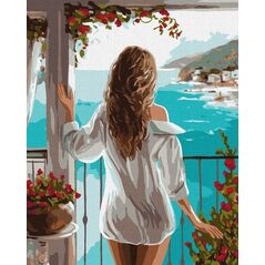 Malowanie po numerach - Morski dystans 40x50cm