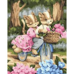 Malowanie po numerach - Romantyczna podróż 40x50cm