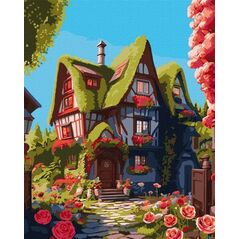 Malowanie po numerach - Dom wróżek 40x50cm
