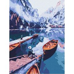 Malowanie po numerach - Kajaki 40x50cm