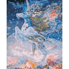 Malowanie po numerach - Magiczny jednorożec 40x50