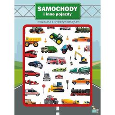 Książeczka z wypukłymi naklejkami. Samochody EDUKAMP