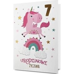 Karnet B6 Urodziny 7 EDUKAMP