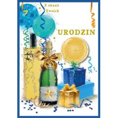 Karnet DK-1223 Urodziny (wymienne cyfry) EDUKAMP