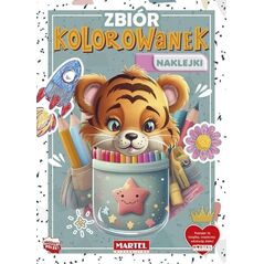 Zbiór kolorowanek z naklejkami EDUKAMP
