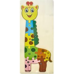Puzzle drewniane kids z cyframi Żyrafa EDUKAMP