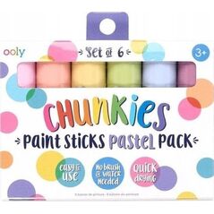 Farba w kredce Chunkies Paint Sticks pastel 6szt. EDUKAMP