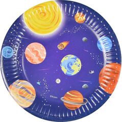 Talerze papierowe Galaxy 18cm 8szt EDUKAMP