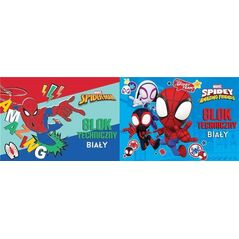 Blok techniczny A4/10K biały Spider Man EDUKAMP