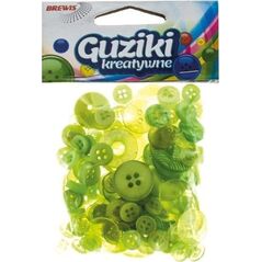 Guziki kreatywne zielone 40g EDUKAMP