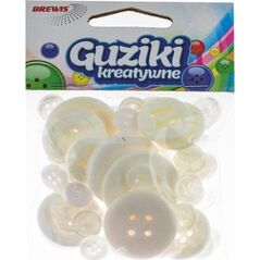 Guziki kreatywne białe 40g EDUKAMP