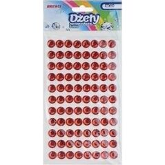 Dżety samoprzylepne czerwone 8mm 88szt EDUKAMP