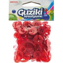 Guziki kreatywne czerwone 40g EDUKAMP