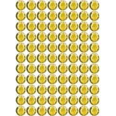 Dżety samoprzylepne złote 4mm 240szt EDUKAMP
