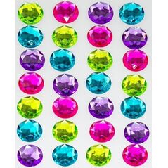 Dżety samoprzylepne Multicolor 28szt EDUKAMP