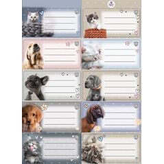 Naklejki na zeszyty pasek The Sweet Pets EDUKAMP
