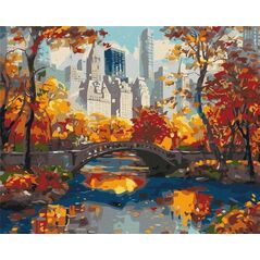 Malowanie po numerach - Złoty park 40x50cm EDUKAMP