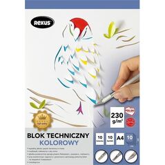 Blok techniczny A4/10K kolorowy Premium EDUKAMP