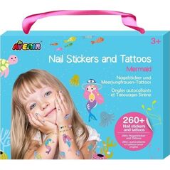 Naklejki na paznokcie i tatuaże - Syrenka EDUKAMP