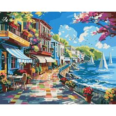Norimpex Malowanie po numerach - Miasto nad oceanem 40x50cm
