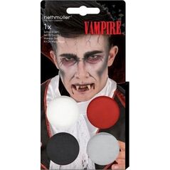 Malowanie twarzy wampir Dracula farby + pędzel