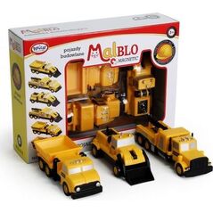 Malblo Magnetic Pojazdy budowlane 3+ Malblo