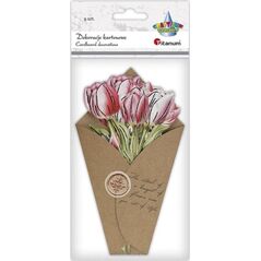 Dekoracje kartonowe Flower Letter tulipany 9szt EDUKAMP