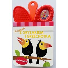 Książeczka z gryzakiem i grzechotką. Zwierzątka EDUKAMP