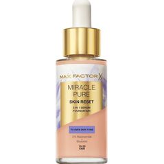 Max Factor Miracle Pure 2w1 Skin Reset pielęgnujący podkład z serum o wegańskiej formule 10-30 Fair 30ml