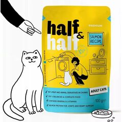 Half&Half Karma Mokra dla Kota Łosoś w Galaretce 100g