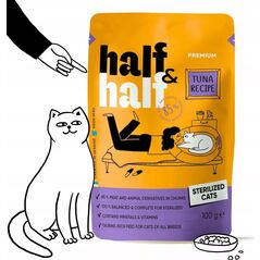 Half&Half Karma dla Kota po Sterylizacji Tuńczyk Sos 100g
